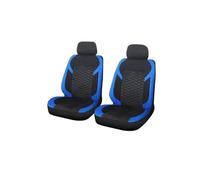 GALSOR Juego De 4/9 Fundas Universales para Asientos Coche Carreras Poliéster con Entramado Diamantes Color Azul Fundas Asientos Coche(4pcs)