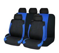GALSOR Sporty Blue 4/9 Uds. Fundas Universales De Poliéster para Asientos Coche, Juego Completo Airbag Interior, Accesorios Compatibles Fundas Asientos Coche(Type B 9PCS)