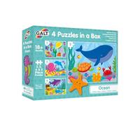Galt Toys- 4 Puzzle IN A Box Ocean, 17 x 23cm (James GALT 1)