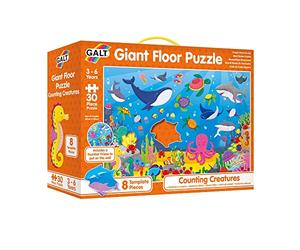 Galt Toys, Giant Floor Puzzle - Counting Creatures, Floor Puzzles for Kids, Ages 3 Years Plus
