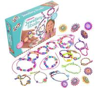 Galt Ultimate Jewellery Studio - Crea tu propio kit de manualidades de joyería para niños - Kit de fabricación de pulseras y collares para niños, estuche creativo para artes y manualidades, para hacer