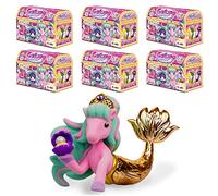 Galupy Mermaid, 6 Figuras de Unicornio Sirena para niñas, contienen Regalos de Unicornio con Cola de Sirena para niñas, Figuras coleccionables