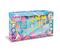 GALUPY Mermaid Magic Castle Castillo De Juguete con Figura Exclusiva De Sirena Galupy, 1 Figura De Unicornio con Cola De Sirena Y Muchos Accesorios