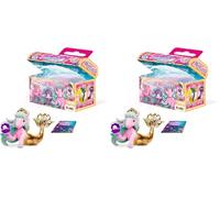Galupy Mermaid, Unicornio Sirena de Juguete para niñas, contienen Regalos de Unicornio con Cola de Sirena para niñas, 18 Figuras coleccionables (Paquete de 2)