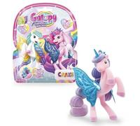GALUPY Rainbow Unicorn - Figura de Unicornio con Alas Brillantes y Cristal Swarovski - Juguete Coleccionable para Niñas, Regalo Mágico Desde 3 Años