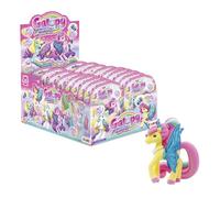 GALUPY Rainbow Unicorn Pack 12 Unicornios - Figuras de Juguete Coleccionables con Alas Brillantes y Cristal Swarovski - Regalo Mágico para Niñas Desde 3 Años