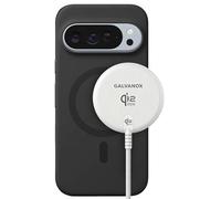 Galvanox Cargador inalámbrico magnético de 25 W para Pixelsnap - Qi2.2 almohadilla de carga rápida (compatible con MagSafe) cable trenzado USB-C de 6 pies para Pixel 10 Pro XL (blanco)