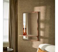 Galyno - Espejo decorativo de palisandro macizo de 75 cm x 45 cm H 75 x B 50 x T 15 cm