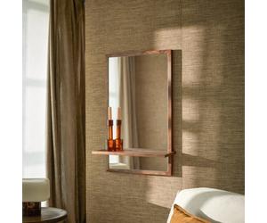 Galyno - Espejo decorativo de palisandro macizo de 75 cm x 45 cm H 75 x B 50 x T 15 cm