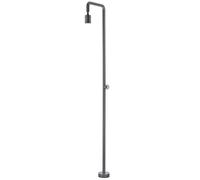 Galyon IMEX Grifería Ducha Exterior Piscina Pool Acero Inoxidable - GPP001 Columna Monofluido 1 Vía, Grifo Monomando con Giro 90°, Acero S.316 para Instalación Profesional en Exteriores (Gris)