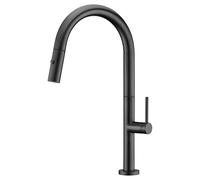 GALYON IMEX Grifo Cocina Extraíble - SAMOA Grifo Cocina Monomando con Difusor de 2 Funciones, Cuerpo de Latón, Cartucho Cerámico Ø25mm, Diseño Moderno y Funcional (NEGRO MATE)