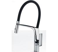 GALYON IMEX Grifo Cocina Flexible - LANZAROTE Grifo Cocina Monomando con Caño Flexible, Difusor de 2 Funciones, Cuerpo de Latón, Cartucho Cerámico Ø25mm, Diseño Moderno y Funcional