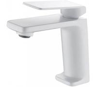 GALYON IMEX - Grifo de lavabo Monomando - griferia de baño para lavamanos - BDF016-1NG (BLANCO MATE)