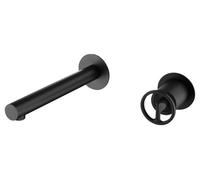 GALYON IMEX Grifo Empotrado Monomando Lavabo - SERIE OLIMPO Grifo de Latón Acabado en Negro Mate con Cuerpo Empotrado Directo a Pared, Sin Caja de Registro, Diseño Moderno y Funcional.