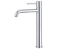 GALYON IMEX Grifo Monomando de Lavabo Alto, Serie Monza BDM039-3, Cartucho Cerámico Ø26 mm, Flexos 3/8" (cromado)