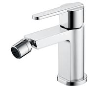 GALYON IMEX Monomando para Bidé SERIE ROMA - Grifería de Latón, Acabado Cromo, Grifo Bide, Fácil Instálacion, Cartucho Cerámico Ø28 mm, Flexos 3/8".