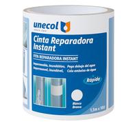 Galyon Unecol - Cinta Reparadora Impermeable Autoadhesiva Unecol - 1,5m x 10cm | Blanca/Negra/Transparente | Uso profesional y doméstico (Negro)
