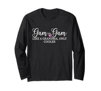 Gam-Gam Like A Grandma Only Cooler Heart Mother's Day GamGam Manga Larga