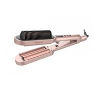 Gama GI1901 Microglitt Waver Brush Keration Plancha Para Cabello 2 En 1