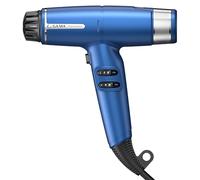 Gama Italy Secador Profesional iQ Lite - Potencia 1600W, 110.000 rpm - Tecnología Oxy Active para mayor brillo y duración del color - Doble Filtro - Ultraligero 316g (Azul)