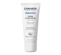 GAMARDE Crema Hidratante Facial Mujer Ultra Rica Bio 40 ml con Ácido Hialurónico Vegetal y Manteca de Karité. Crema Antiarrugas Mujer Nutrición Intensa para Piel Muy Seca de Uso Día y Noche