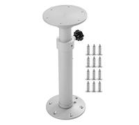Gamba del Tavolo Rimovibile Telescopica Regolabile in Altezza EVGATSAUTO 445-685 mm in Lega di Alluminio Argento Smerigliato per Yacht Terrazza Casa