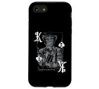 Gambling Monkey King Spades :-: Funny Poker Player Design Carcasa para iPhone SE (2020) / 7/8