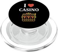 Gambling Win Jackpot Luck Gambler i Love Casino PopSockets PopGrip para MagSafe