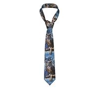 Gambo Corbatas para hombre, diseño de búho sentado en un árbol, corbatas para hombre, corbatas de negocios, corbatas de traje suave, corbata formal para caballero de boda, Como se muestra en la