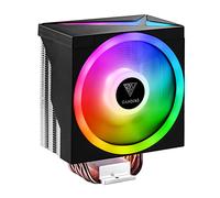 GAMDIAS BOREAS M1-610 Enfriador de CPU, enfriador de aire de CPU, ventilador de CPU, contacto táctil directo, 6 tubos de calor de cobre, ARGB de doble anillo, iluminación ARGB totalmente