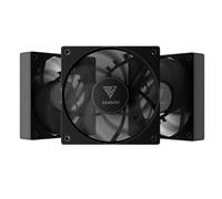GAMDIAS NOTUS M1-1203 Ventilador PWM negro de 120 mm (paquete de 3), uso compartido PWM en cadena de margarita, tecnología de bucle cerrado para RPM constantes en el refrigerador, funcionamiento de