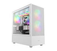 GAMDIAS TALOS M3 Mesh ATX Mid Tower - Carcasa para PC, 3 Ventiladores ARGB PWM, Panel Frontal de Malla de Flujo de Aire, Panel Lateral de Vidrio Templado sin Herramientas, Filtro magnético para el