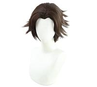 Game Arcane Viktor Cosplay Wig The Machine Herald Viktor Short Brown Heat Resistant Synthetic Hair Wigs + Wig Cap