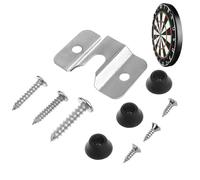 Game Board Mount, Secure Metal Suspension, Compact Wall Fixture, Stable U Groove Holder, Component Replacement System, Portable Quick Setup, Quick Install Dartboard Accessory