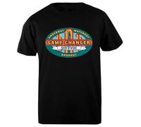 Game Changer Survivor Camiseta de Hombre de Algodón Negra Básica Basic Cotton Black Men's T-Shirt