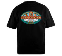 Game Changer Survivor Camiseta Unisex Negra de Algodón Oversized Oversized Cotton Black Unisex T-Shirt