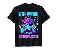 Game Controller Level 6th Grade Complete Boys Graduación Camiseta