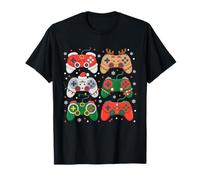 Game Controller Santa Gaming Gamer Christmas Boys Kids Camiseta