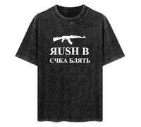 Game CS Go Counter Strike Rush B Cyka Blyat Mens T-Shirt Black Graphic Unisex tee Shirt XL