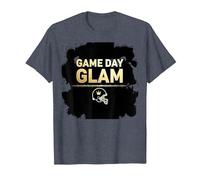 Game Day Glam Royalty - Aficionado al fútbol Americano Camiseta, Hombre, Azul Jaspeado, 4XL