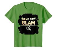 Game Day Glam Royalty - Aficionado al fútbol Americano Camiseta, Niños, Hierba, 4 años