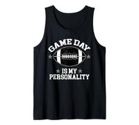 Game Day Is My Personality Jugador de fútbol Americano Camiseta sin Mangas