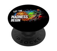 Game Day Madness - Listo para el Soporte de Baloncesto PopSockets PopGrip Adhesivo