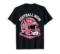 Game Day Pink Football Mom Energy Helmet Pink Leopard Camiseta