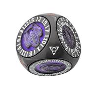 Game Dice - Educational Rotating Geometric Toy for Kids Entertainment, Family Fun with Learning Function, Multi-Use Dice for Travel Board Play, Classroom Activity Tool, Metal