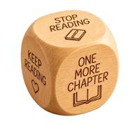 Game Dice Wooden Reading Choice Dice - 6-Sided Creative Reading Decision