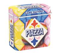 Game Factory 646309 Piazza, el Mini Juego de Cartas en práctica Caja de Metal, Juego de Cartas para Adultos y niños a Partir de 8 años, Juego de Viaje