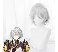Game Fate Grand Order Pelucas de Cosplay Prince of Lanling Cosplay Peluca gris Peluca sintética resistente al calor Fiesta de carnaval de Halloween