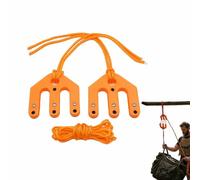 Game & Gear Hoists Block and Tackle System,Portable Nylon Block and Tackle Pulley System,Ultralight Hunting Game Hoists,Lightweight Rope Lifting Tool for Camping,Hunting,Backcountry Activities (1pcs)