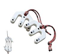 Game & Gear Sistema de aparejos y bloque de polipasto, polipasto de caza ultraligero, herramienta de elevación liviana, para caza en el campo y actividades al aire libre para acampar white 1 pcs